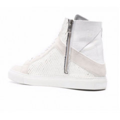Шкіряні кеди на блискавці Zadig & Voltaire ZV1747 High Flash Keith Sneakers (розмір 39)