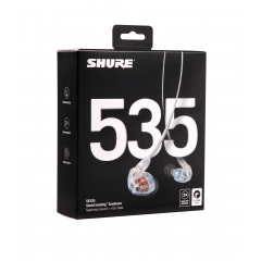 Shure SE535 transparent noise-isolating earphones
