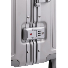 Валіза з алюмінію на 4-х колесах Travelite Next TL079947 Silver (мала) 55см