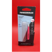 Пинцет для бровей Tweezerman Mini Slant Neon Pink 