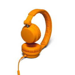 Urbanears Zinken headphones with phone, orange.