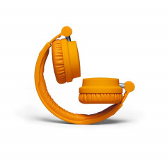Urbanears Zinken headphones with phone, orange.