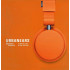 Urbanears Zinken over-ear headphones with phone control orange.