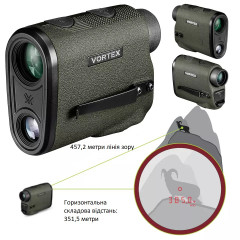 Лазерний далекомір Vortex Optics Diamondback HD 2000 з дальністю до 2000 м