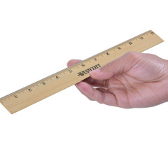 Drawing ruler in inches Westcott 12" Wood Ruler