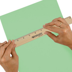 Drawing ruler in inches Westcott 12" Wood Ruler