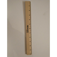 Drawing ruler in inches Westcott 12" Wood Ruler