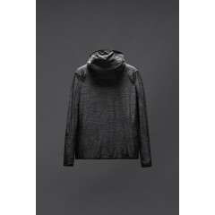 Чоловіча куртка Zara із високотехнологічної тканини антрацитово-сіра (розмір М)