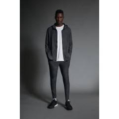 Чоловіча куртка Zara із високотехнологічної тканини антрацитово-сіра (розмір М)