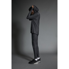 Чоловіча куртка Zara із високотехнологічної тканини антрацитово-сіра (розмір М)