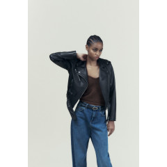 Жіноча куртка Zara зі штучної шкіри розмір XS (42)