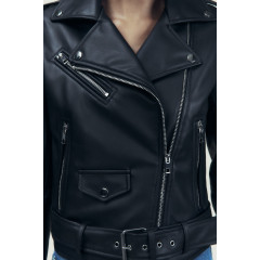 Жіноча куртка Zara зі штучної шкіри розмір XS (42)