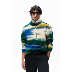 Світшот Zara зі штучної овчини з принтом (розмір S-M)