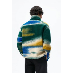 Світшот Zara зі штучної овчини з принтом (розмір S-M)