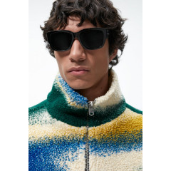 Світшот Zara зі штучної овчини з принтом (розмір S-M)