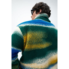 Світшот Zara зі штучної овчини з принтом (розмір S-M)