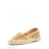 Moccasins - Xti Kid's Espadrilles for girls #52919, golden color, size 30.