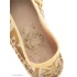 Moccasins - Xti Kid's Espadrilles for girls #52919, golden color, size 30.