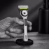 Бритва Gillette Labs с отшелушивающей полоской и с подставкой (Лимитированная серия белого цвета) 1 станок и 5 картриджей