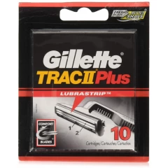 Бритвені змінні леза Gillette Trac II Plus комплект 10 шт
