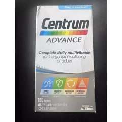 Комплекс вітамінів і мінералів Centrum Advance для дорослих (180 таблеток) уцінка термін придатності 02/2023