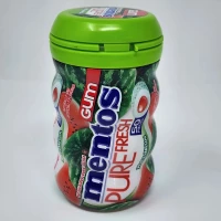 Chewing gum Mentos Watermelon without sugar 1 can 50 pieces