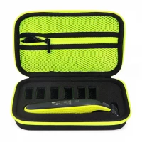 Philips OneBlade QP15/25 shaver storage case in black and green size 21*12.4*6.5 cm
