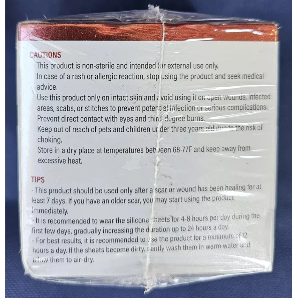 Силиконовая лента для лечения рубцов RWWXII Silicone Scar Tape телесного цвета