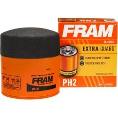 Масляний фільтр FRAM Extra Guard PH2 з ресурсом 16000 км для легкових авто Chevrolet, Ford, Mazda, Dodge та Cadillac