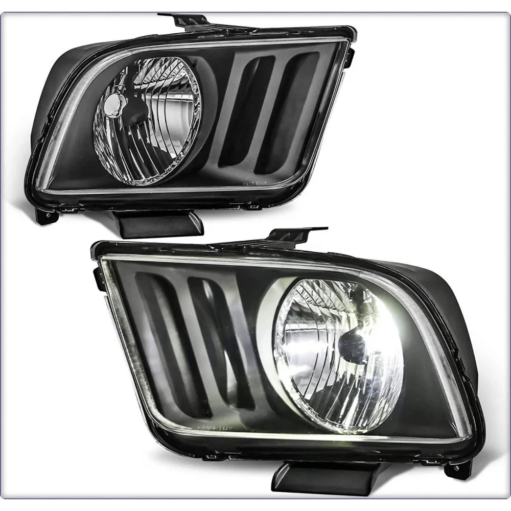 Headlight set for Ford Mustang 2005-2009 TYC (2 pieces)