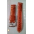 Кожаный ремешок для часов MiLTAT Croco Grain Strap Matte Brown 20 мм